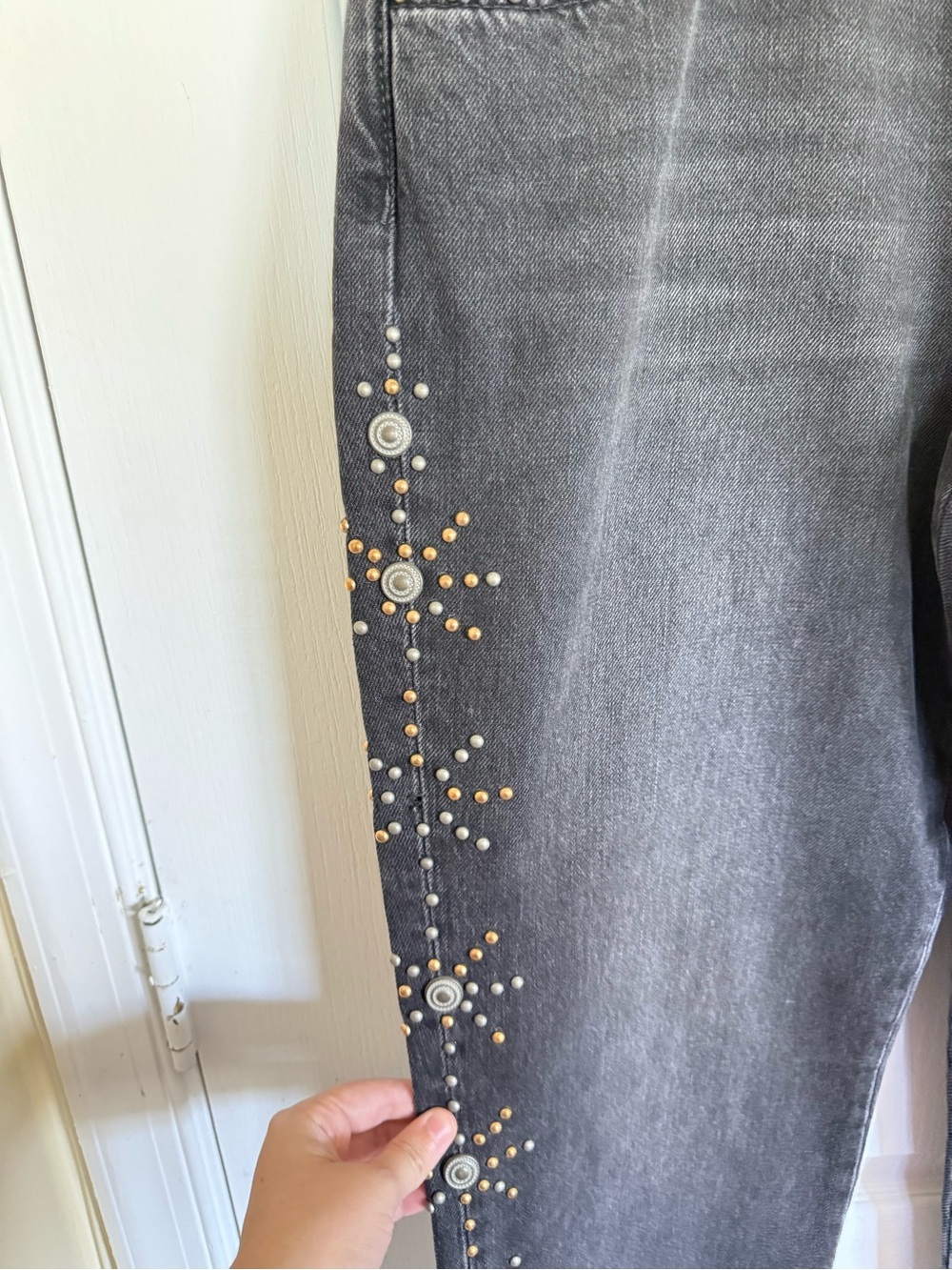 Free People Cooper Studded Boyfriend Jeans - Picture 7 of 7